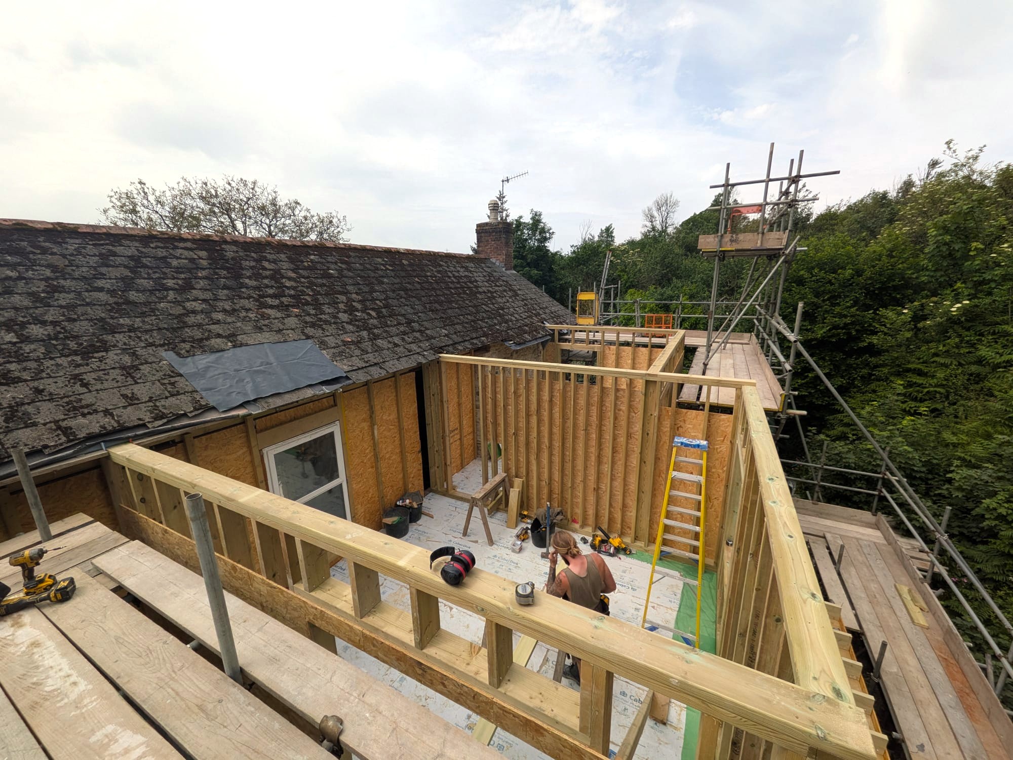 16th Century Farmhouse Deep Retrofit First Floor Extension June