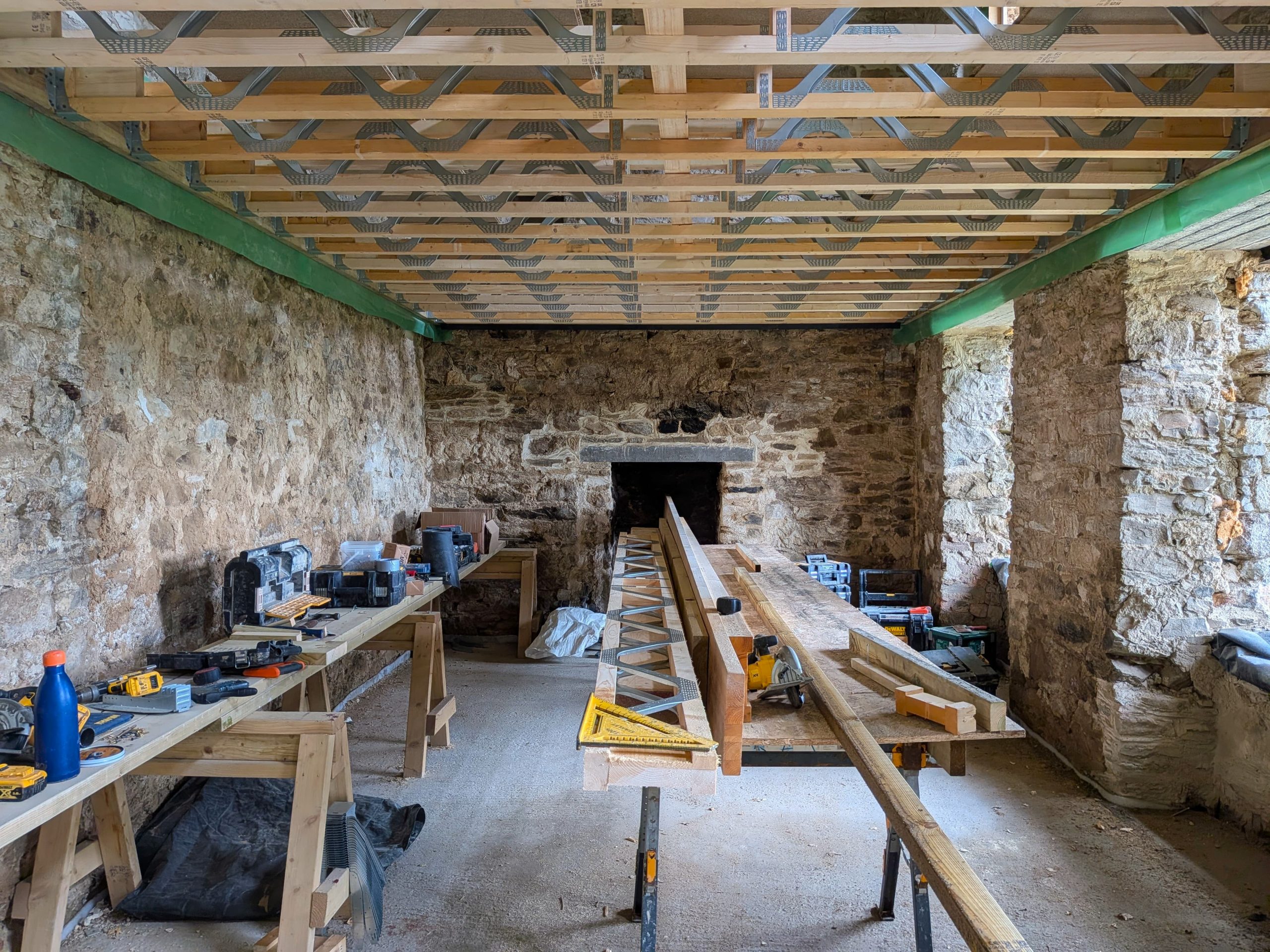 16th Century Farmhouse Deep Retrofit First Floor Timerworks June