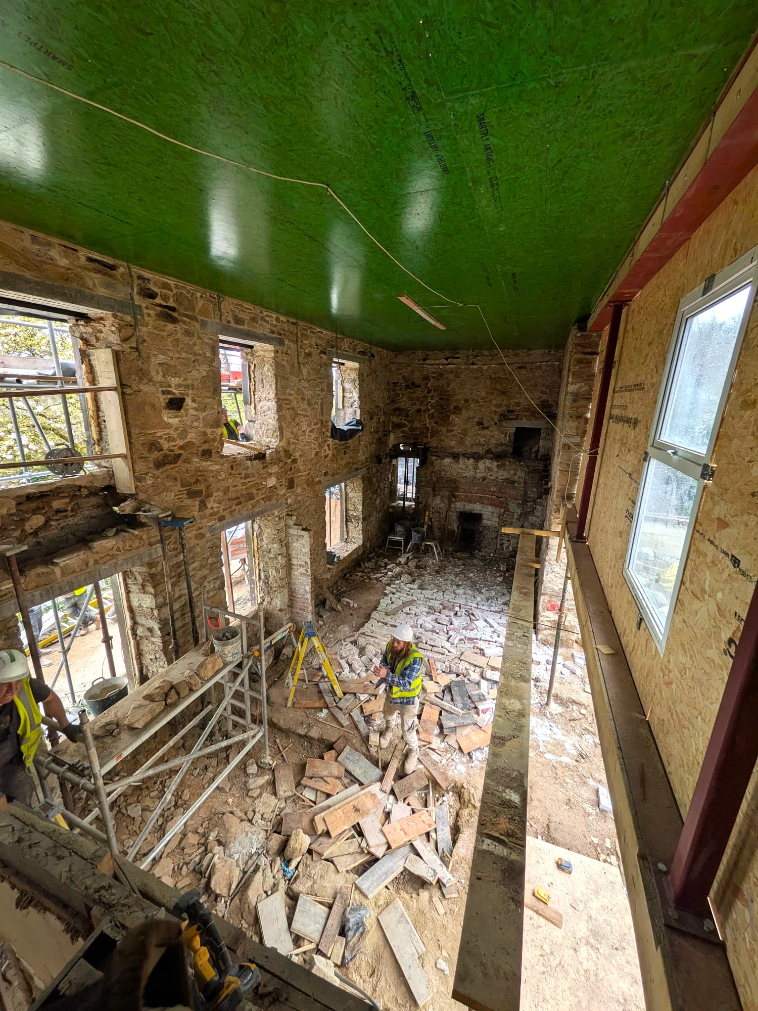 16th Century Farmhouse Deep Retrofit Masonry 2 April